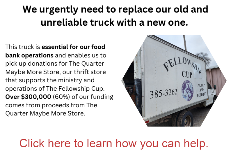 We need a new box truck. Click here to see how you can help!